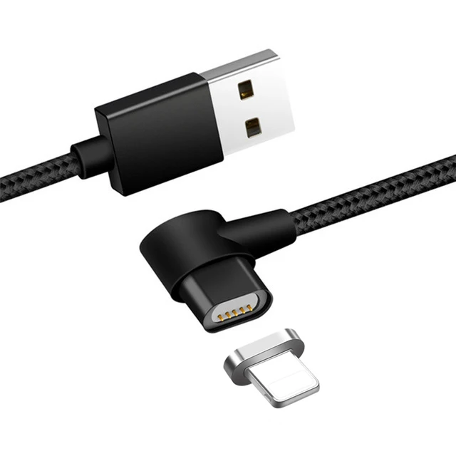 90-Degree-L-Shape-USB-Type-C-Magnetic-Cable-5V-2-1A-USB-C-Type-C