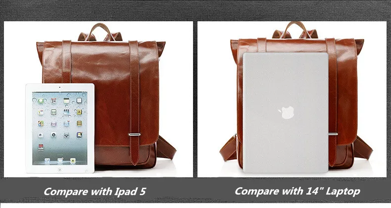 oil wax cow leather men backpack  (5)