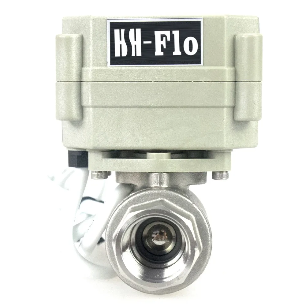 HSH Flo 1/2 &quotDN15 24VDC 2 ходовой моторизованный шаровой кран SS304 CR3 01 Электрический без