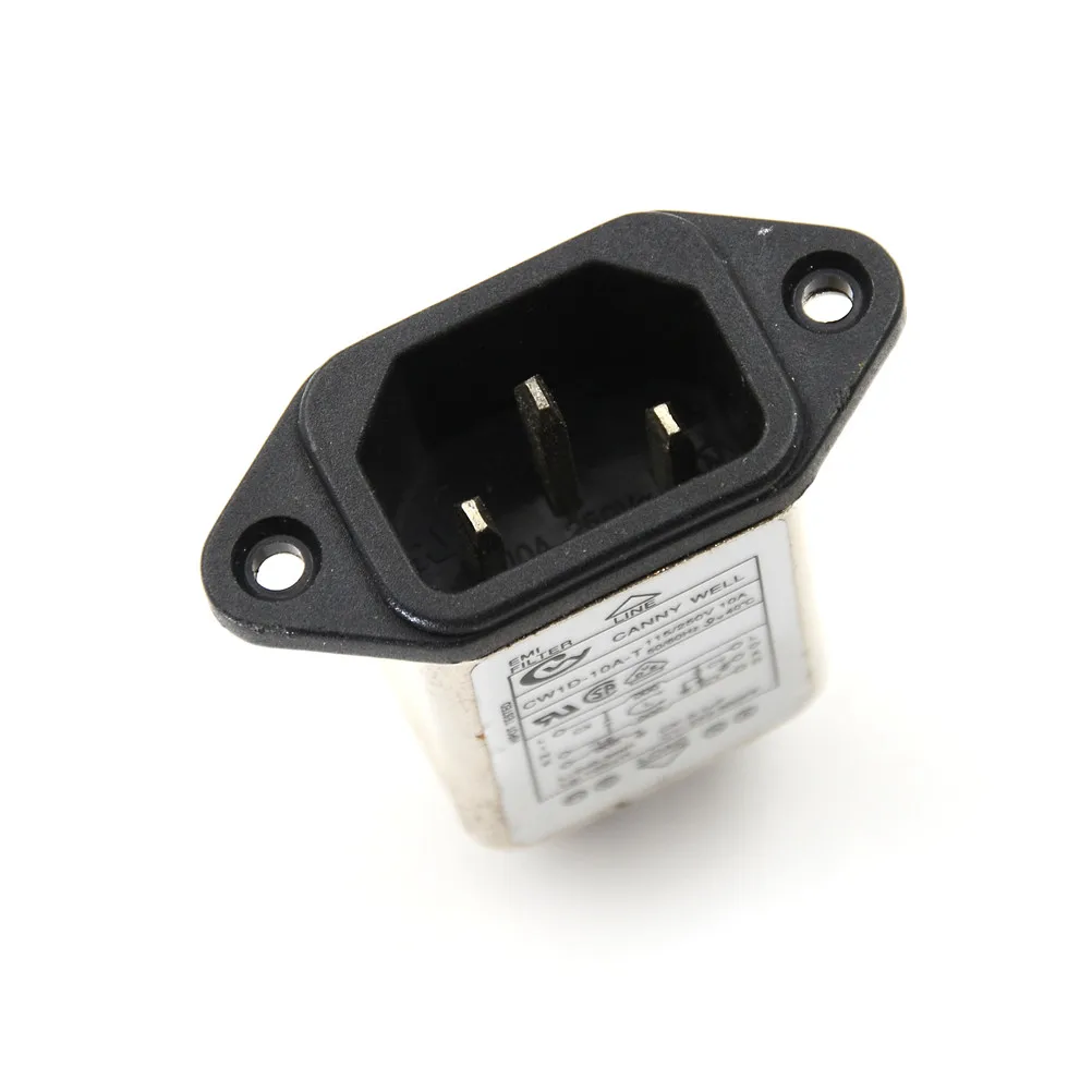 

1PCS EMI RFI Filter AC 250V 10A CW1D-10A-T Suppressor Power Line Noise Filter