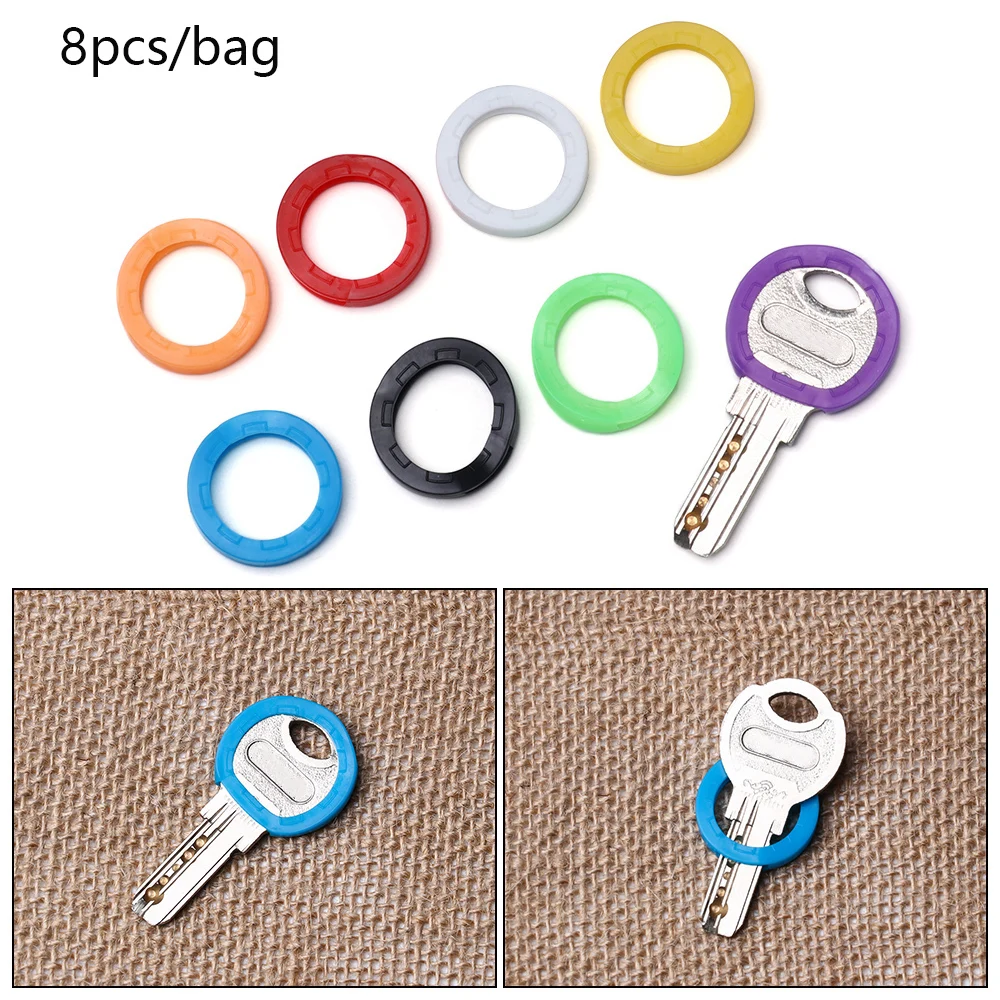 Hollow Silicone Key Cap Covers 8Pcs/Set Key Organizer key organizer,key case,key holder,key purse