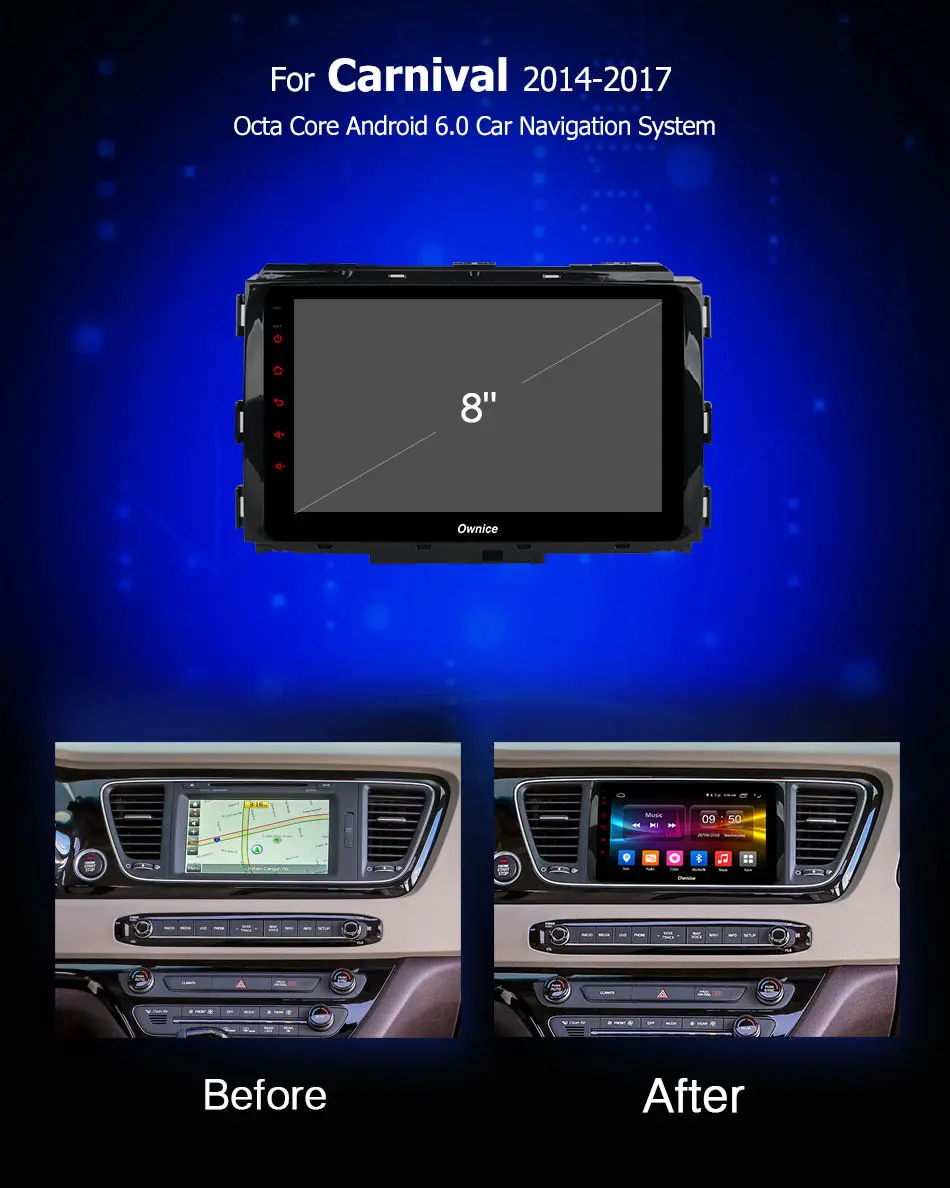 Top Ownice K2 K3 K5 K6 360 panorama DSP 4G LTE 8Core Android 9.0 Car Radio DVD Player GPS Navi For KIA Carnival 2014-2017 Autostereo 1