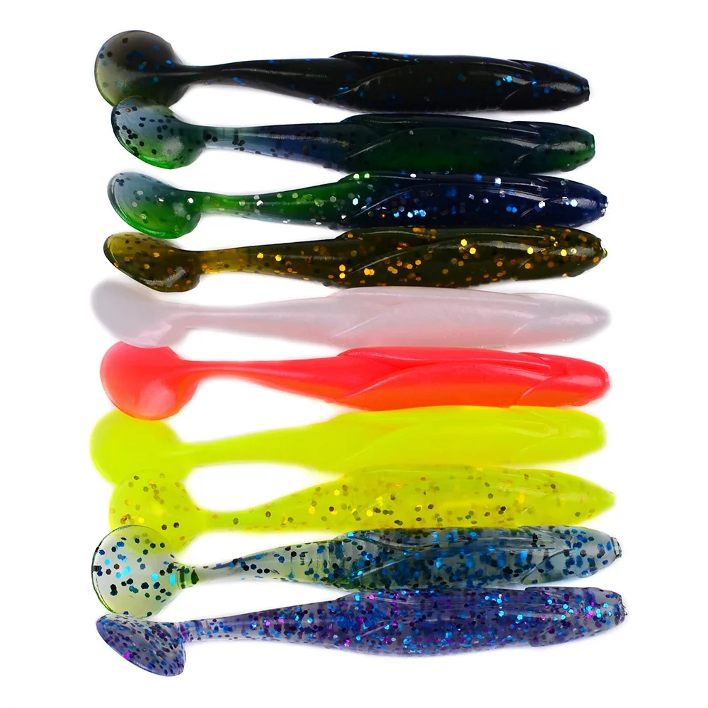 

10 Pcs Artificial Jigging Fishing Lure Wobbler Worm Soft Shrimp Bait Silicone Bait Fish Ocean Wobblers Carp Fishing Accessories