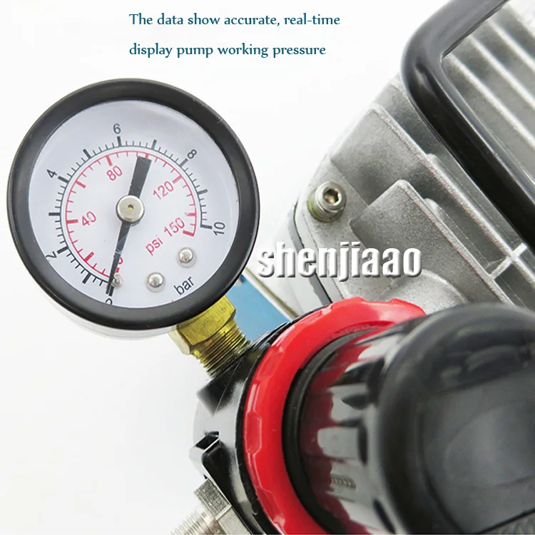 110V 220 V 23-25 л/мин 1/5Hp небольшой Аэрограф MS18-2 компрессор Малый вакуумный насос высокого давления с 18B модель герметичный насос
