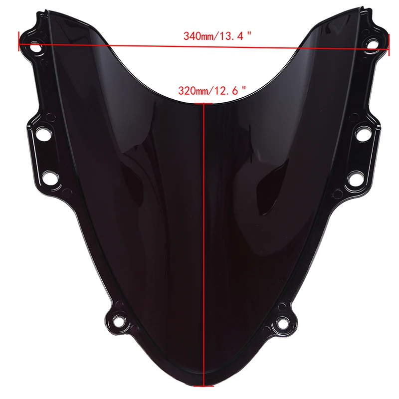 POSSBAY черный/прозрачный лобовое стекло мотоцикла для Suzuki GSXR 600 GSXR 750 K4 2004-2005 K4 самокат ветровой щиток лобового стекла