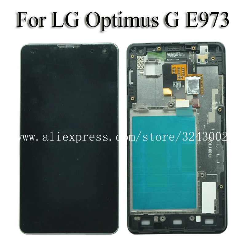 Для LG Optimus G E973 ЖК-дисплей Сенсорный экран планшета с рамкой сборки для Дисплей |