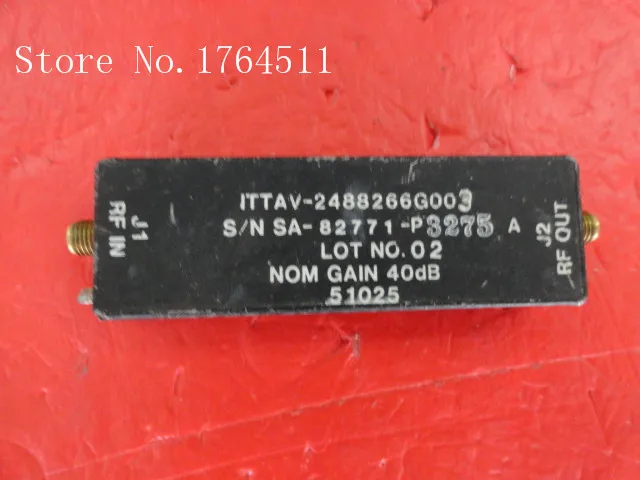 

[BELLA] SA-82771-93275A G:40dB 15V SMA supply amplifier