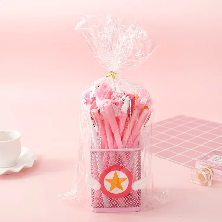 20 шт./компл. гелевая ручка с пополнения Kawaii caneta Творческий lapices Единорог papelaria kalem стационарный материал Эсколар милые boligrafo - Цвет: 2