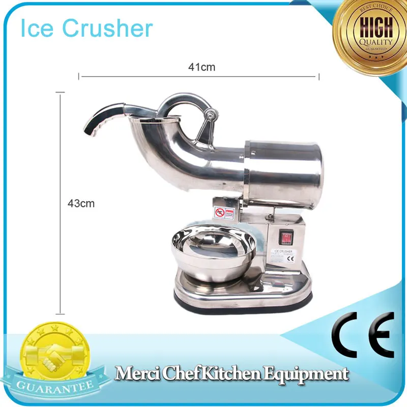 ITOP Ice Crusher Machine Electric Commercial Use 110V Snow Maker Stainless Steel Food Machine Smoothie Blender One Year Warranty