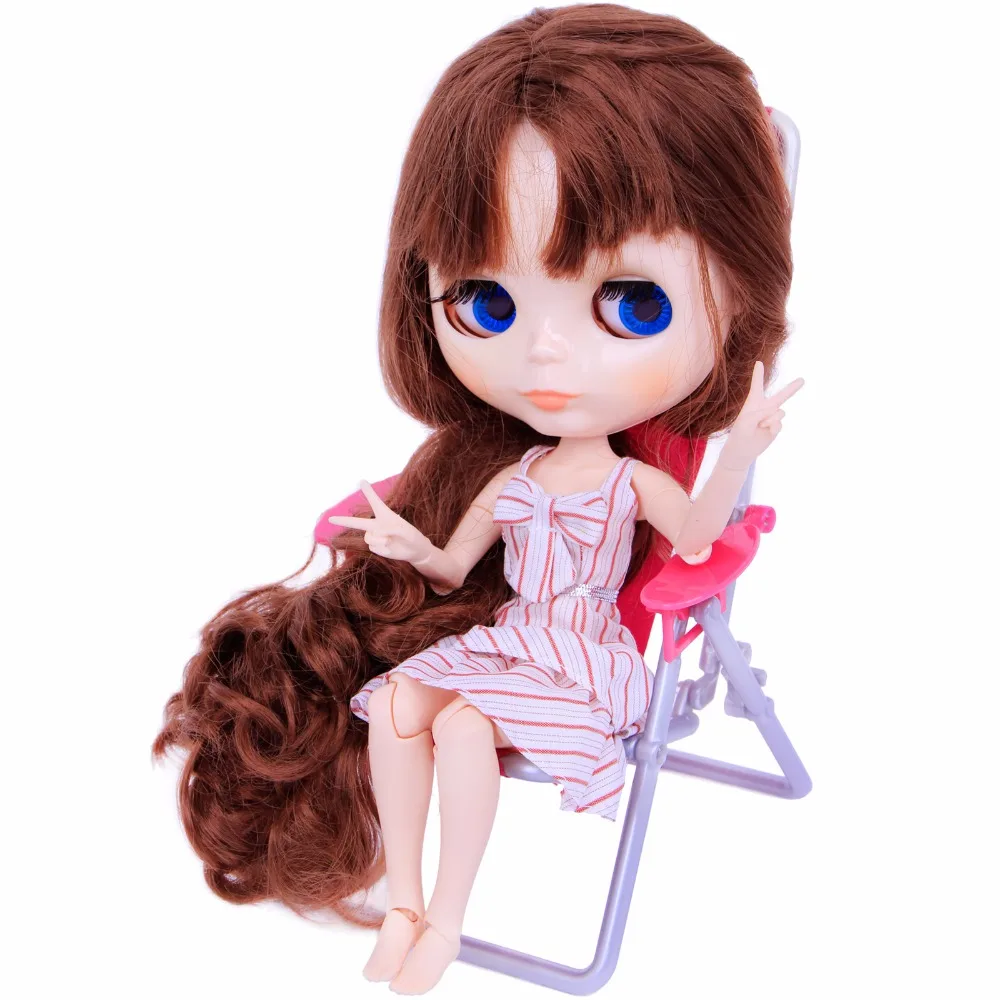 Fashion 1:12 Scale Dollhouse Furniture Foldable Deckchair Lovely Miniature For Blythe Doll House Lounge Beach Chair Accessories Fashion 1:12 Scale Dollhouse Furniture Foldable Deckchair Lovely Miniature For Blythe Doll House Lounge Beach Chair Accessories