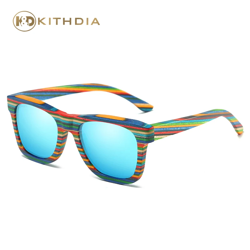 KITHDIA деревянные солнцезащитные очки ручной работы милый дизайн для мужчин и женщин gafas de sol стимпанк крутые солнцезащитные очки с деревянной коробкой