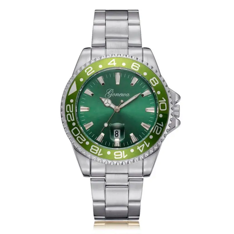 

Relogio masculino Men Military Stainless Steel Men's Watch Date Sport Quartz Analog Wrist Watch Mme montre Horloge 18Feb1