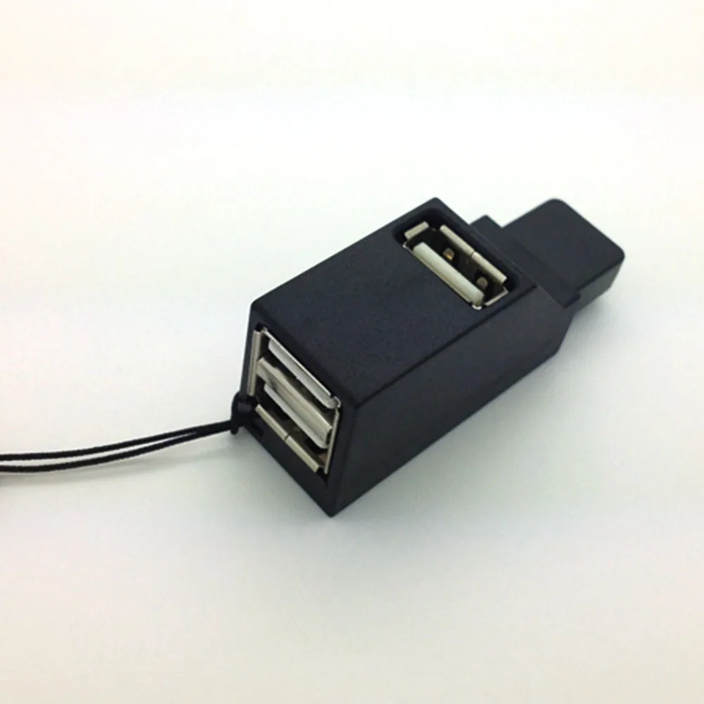 Высокая Скорость 3 Порты usb-хаб 2,0 USB разветвитель адаптер с голубой светодиодный для Тетрадь/планшетный компьютер периферийные устройства
