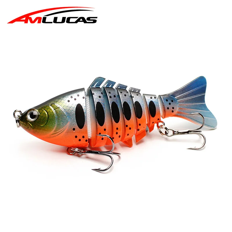 Amlucas جودة الصيد إغراء نابض بالحياة 6 صوتها أقسام Swimbait 10 سنتيمتر 15.9g إيسكا الاصطناعي الصلب بيت Crankbait Wobblers WW1054 Amlucas جودة الصيد إغراء نابض بالحياة 6 صوتها أقسام Swimbait 10 سنتيمتر 15.9g إيسكا الاصطناعي الصلب بيت Crankbait Wobblers WW1054