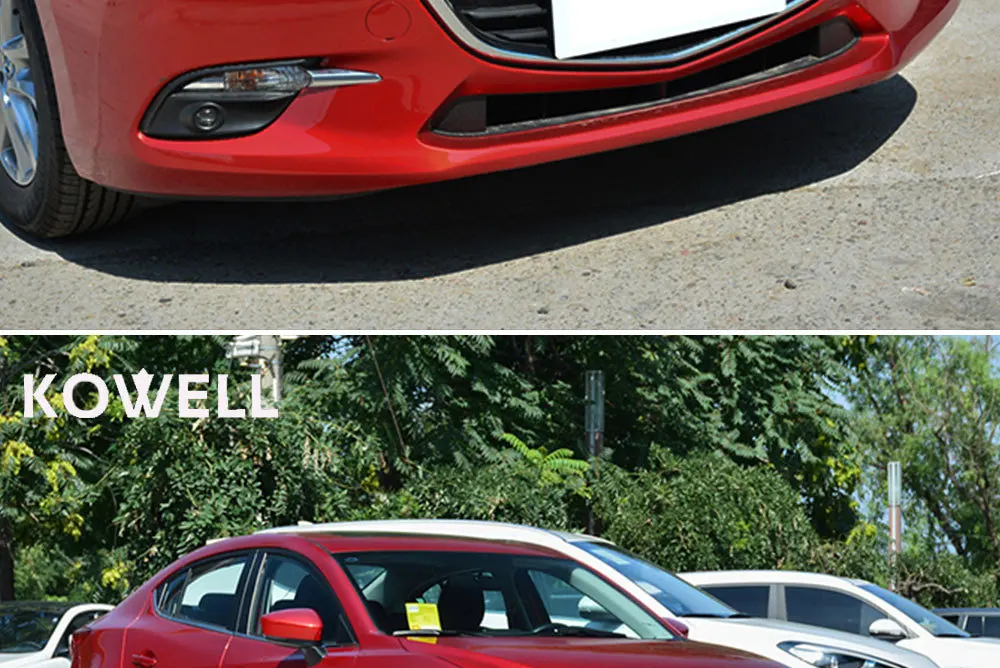 KOWELL автомобильный Стайлинг для Mazda 3 фары Мазда 3 Axela светодиодный фонарь DRL Bi Xenon объектив Высокий Низкий луч парковка