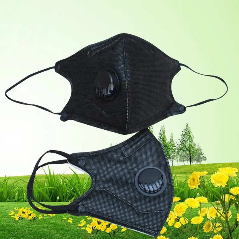 10 шт./лот PM2.5 маска для рта против пыли дыхательные маски с клапаном одноразовые маски против дымки защитные маски для защиты лица GKZ008