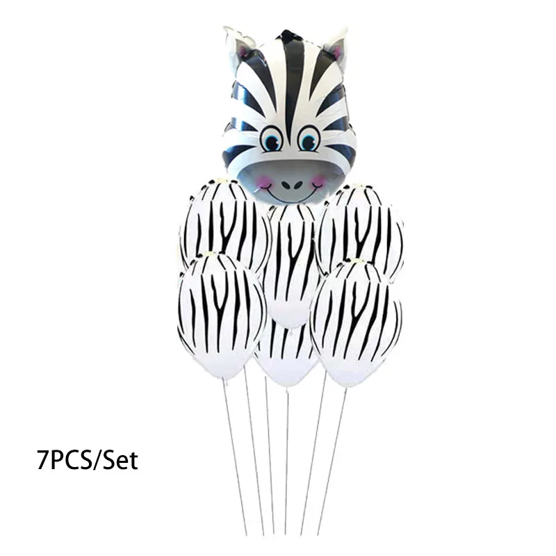 20 шт латексные воздушные шарики в виде животных на день рождения джунгли вечерние для вечеринки в стиле сафари джунгли тематические вечерние шары на день рождения украшения детские игрушки - Цвет: I