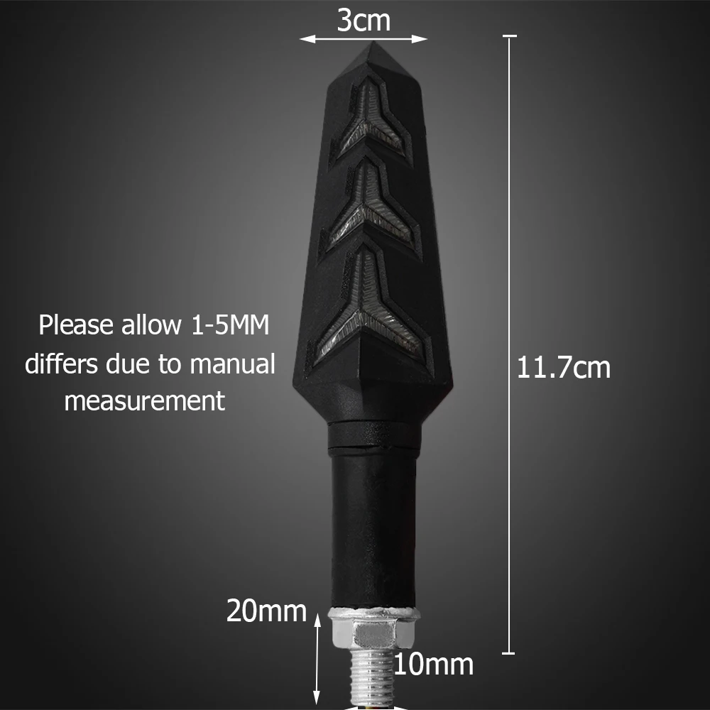 2 шт. светодиодный поворотник для мотоцикла, мигающий свет, мигающий свет, встроенное реле, сгибаемый авто задний фонарь, сигнальная лампа