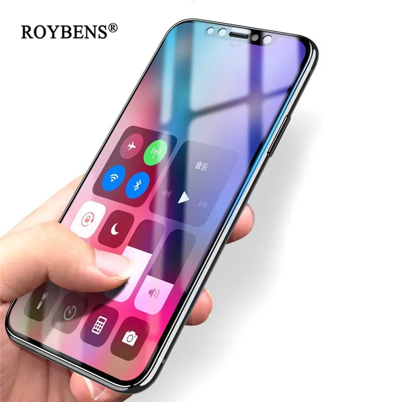 

5D Curved Tempered Glass For iPhone X 7 8 10 3D Full Coverage HD Screen Protector For iPhone 7 8 Plus 9H Protective Glass Film