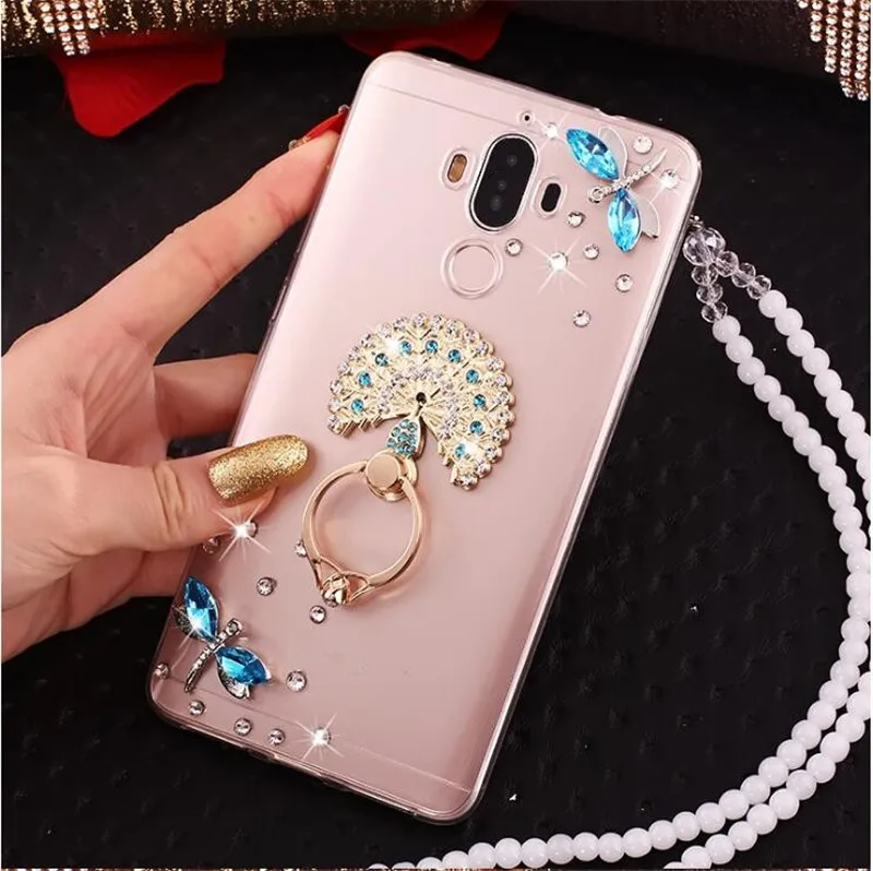 Для iPhone 5 SE 6 6S 7 8 Plus X XS MAX XR милый чехол для телефона с бриллиантами девочек кольцом