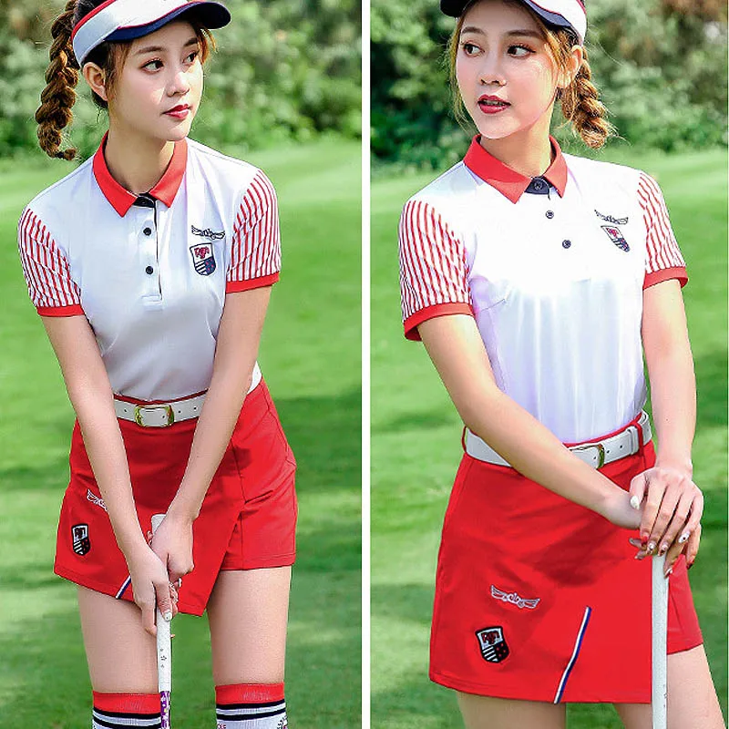 Pgm рубашки для гольфа женские юбки для гольфа одежда женская дышащая одежда для гольфа Спортивная одежда для спорта на открытом воздухе одежда быстросохнущая