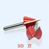 6x22x60 Bits de routeur de CNC de degré, outils de gravure sur bois sur la découpeuse de sculpture 3D ► Photo 1/2