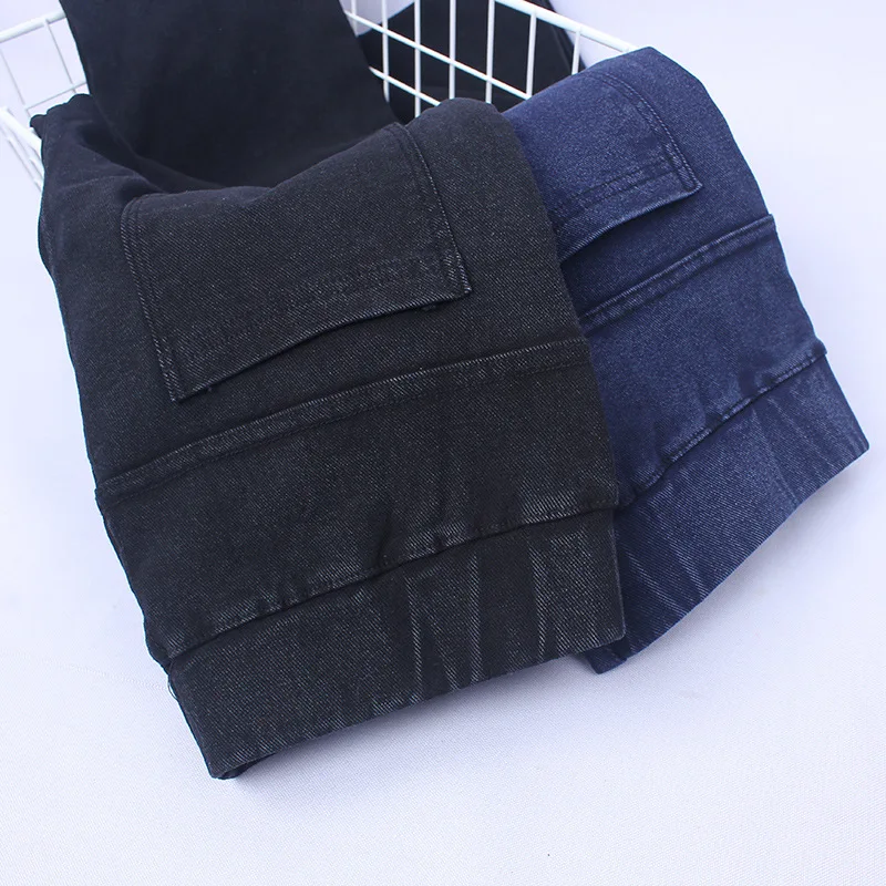 Plus Size Cotton Ripped High Waist Boyfriend Jeans Women`s Black High Stretch Denim Pants Mom Jeans Femme For Women Jeans D65 Plus Size Cotton Ripped High Waist Boyfriend Jeans Women`s Black High Stretch Denim Pants Mom Jeans Femme For Women Jeans D65