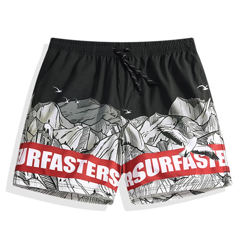 Surfaster Summer Swim High Qualtity New Men's Board Shorts Beach Brand Surfing Bermudas Masculina De Marca Men Boardshort | Спорт и