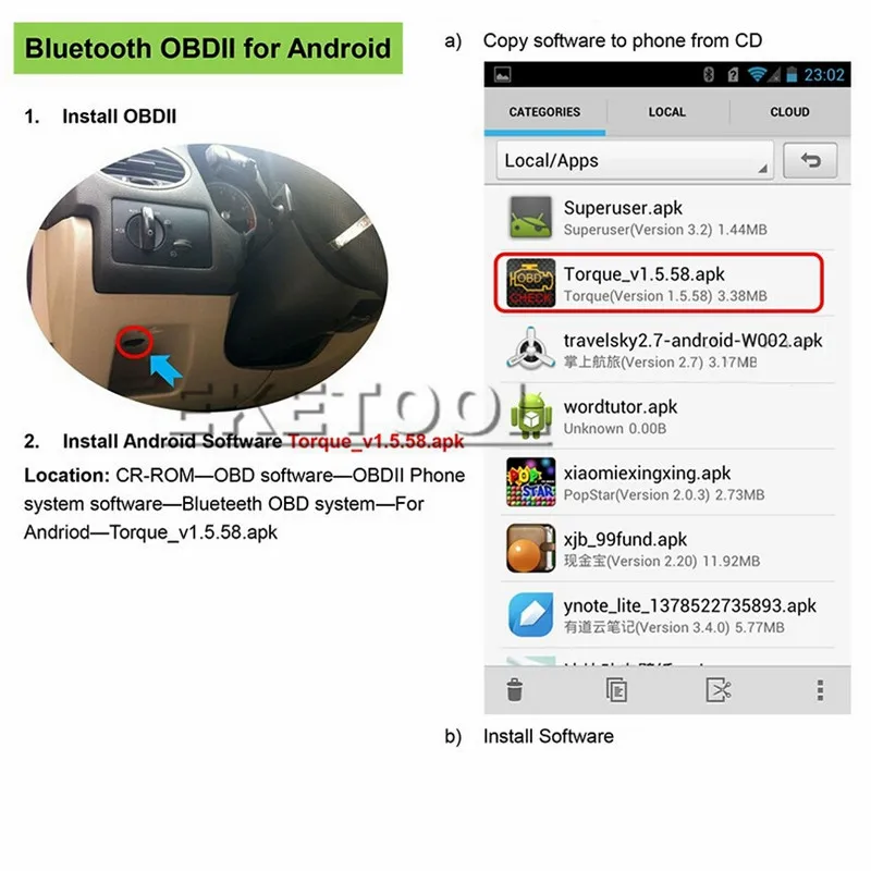 PIC18F25K80 комплектующие микросхемы V1.5 ELM327 Супер Мини Bluetooth многоязычный OBDII считыватель кодов для мультибрендовых автомобилей ELM 327