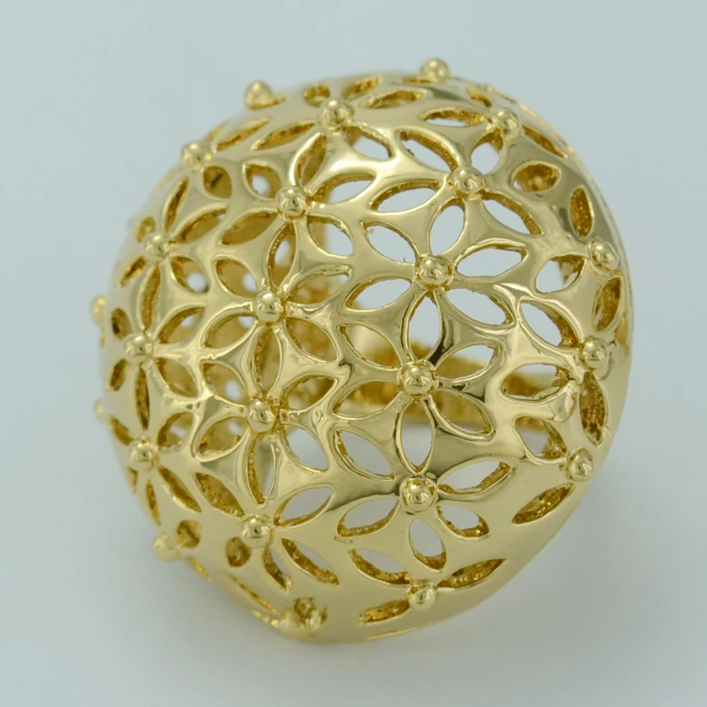 

Anniyo Africa Wedding Ring for Women,Gold Color Eretrian Ethiopian Big Rings,Arab Engagement Jewelry Gifts #002711