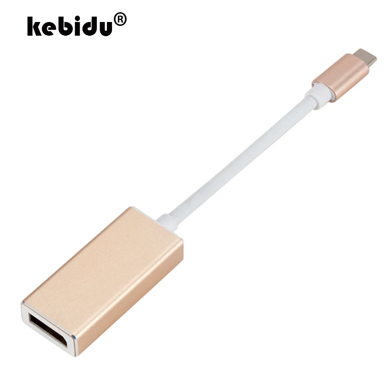 Адаптер kebidu 4K Type C для отображения порта USB к DP кабель 3 1 UHD 1080P ChromeBook Macbook Pro|Кабели