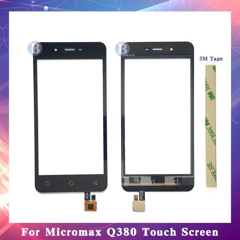 

High Quality 4.7" For Micromax Q380 380 Touch Screen Digitizer Sensor Outer Glass Lens Panel Black Replacement