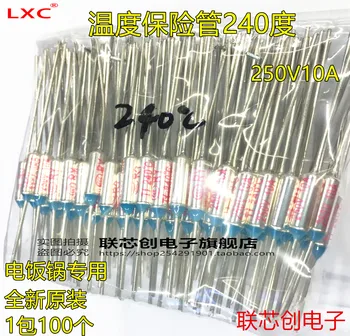

RY 100pcs/lot New Micro thermal fuse 10A 250V RY 240 Degrees Tf 240 C Mini temp fuse metal shell Thermal Cutoff