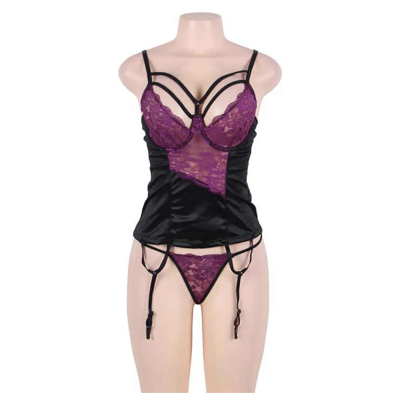 LSTRY Naughty женское сексуальное нижнее белье размера плюс Babydoll платье + стринги