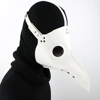 

New Arrival PU Leather Steampunk Steam Punk Gothic Bird Beak Mask Plague Doctor Cosplay Halloween Masks Party Supplies