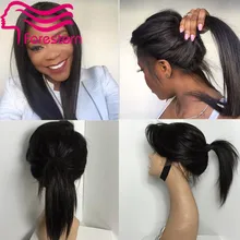 Brazilian Virgin Hair Lace Front Wigs Silk Straight Full Lace Human Hair Wigs for black women Glueless Full Lace Wigs