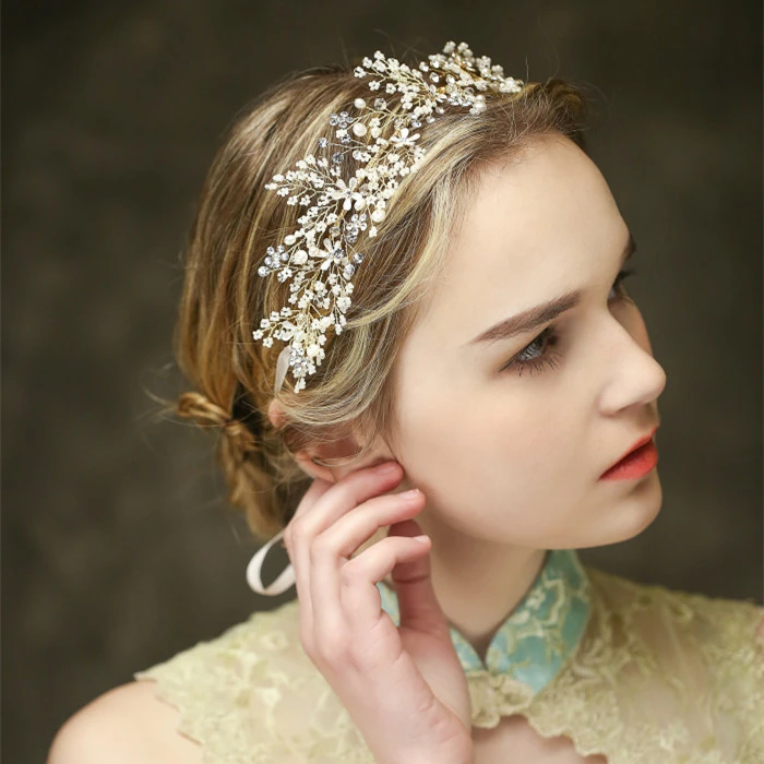 100 Handmade Fashion Headbands Wedding Bridal Bride Hair Jewelry Cute Small White Flower For Girls Hair Accessories Bride Hair Jewelry Wedding Bridalfashion Hair Jewelry Aliexpress