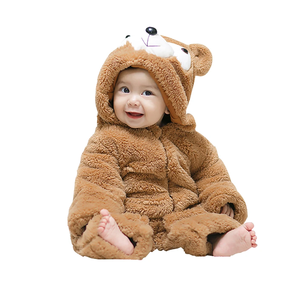 Buy mikistory Winter New Baby Bear Rompers Long