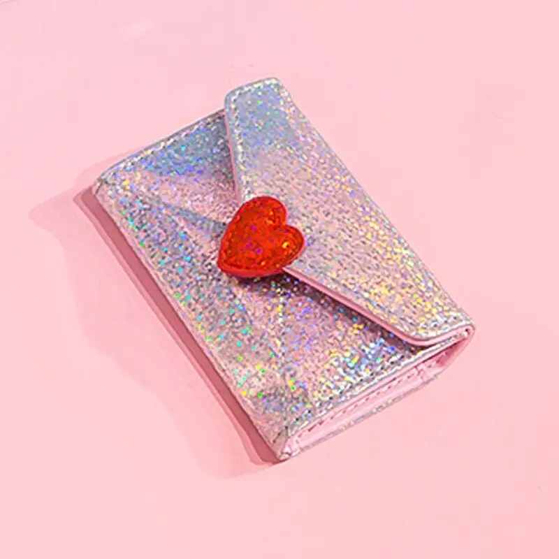 Bentoy лазерный кошелек для ключей, голограмма, сердце, карта, карманная сумка, Женский кошелек для ключей, сумки, Модный Блестящий Milkjoy 18, Новое поступление, корейский стиль - Цвет: Sliver