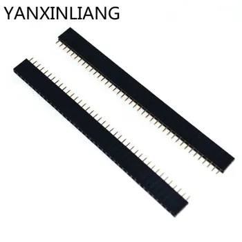 

10Pairs 20PCS 40 Pin 1x40 Single Row Male and Female 2.54mm Breakable Pin Header PCB JST Connector Strip for Arduino Black