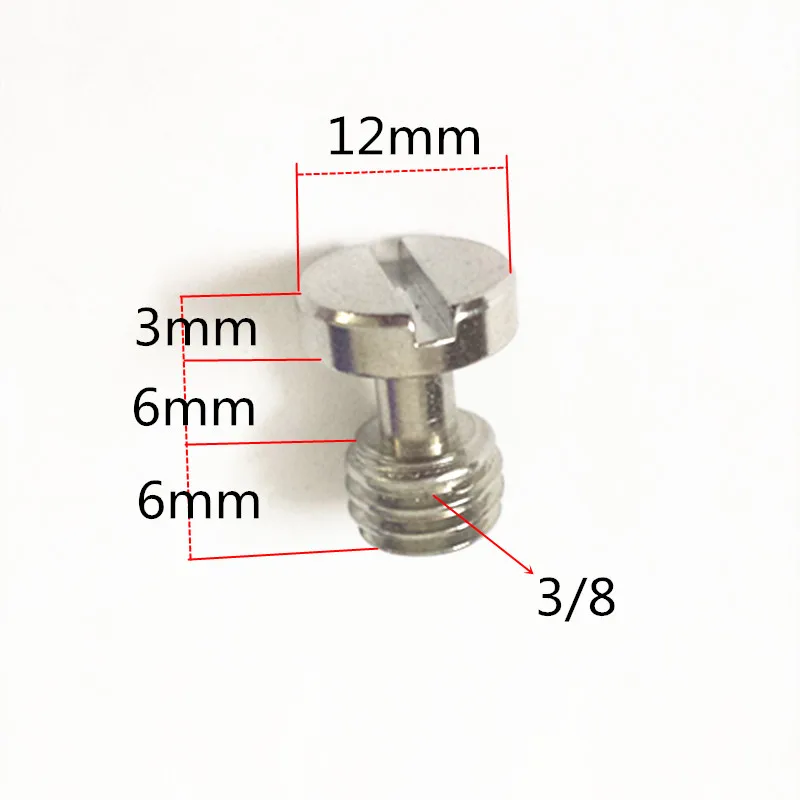 Jadkinsta 50 шт. 12 мм с плоской головкой 1/4 или 3/8 Соединительный винт для камеры штатив Монопод Quick Release плита основание Rig адаптер