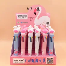 30 шт./кор. Творческий мультфильм Фламинго Единорог медведь 10 Цветов шариковая ручка студентов подарок на день рождения Приз канцелярские