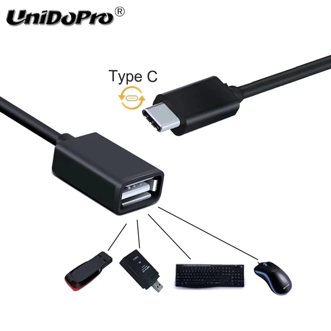 Переходник с Type C папа на USB 2 0 Femal OTG кабель адаптер для Gome U7 mini K1 U9 хост ZTE Axon 9