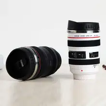 

Hot new Canon Camera Lens Shaped Cup Canon Lens Coffee Mug Water Cup With Lid Plastic Ice Cream Cup Plastic Thermos