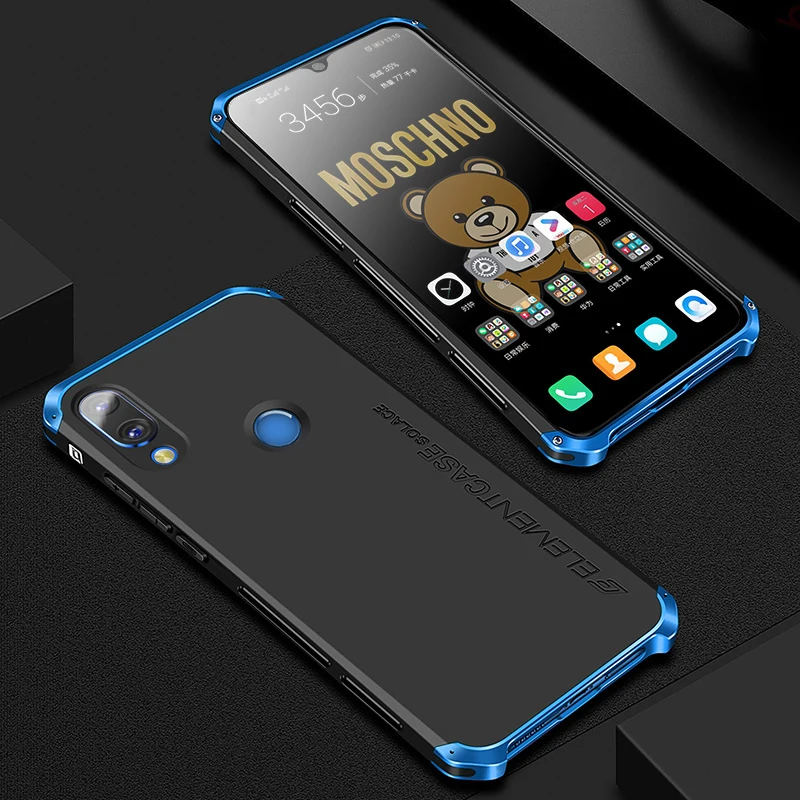 Comprar Carcasa metálica a prueba de golpes para Xiaomi Redmi Note 7 Pro fundas Note7 carcasa híbrida de aluminio duro para Redmi Note 7