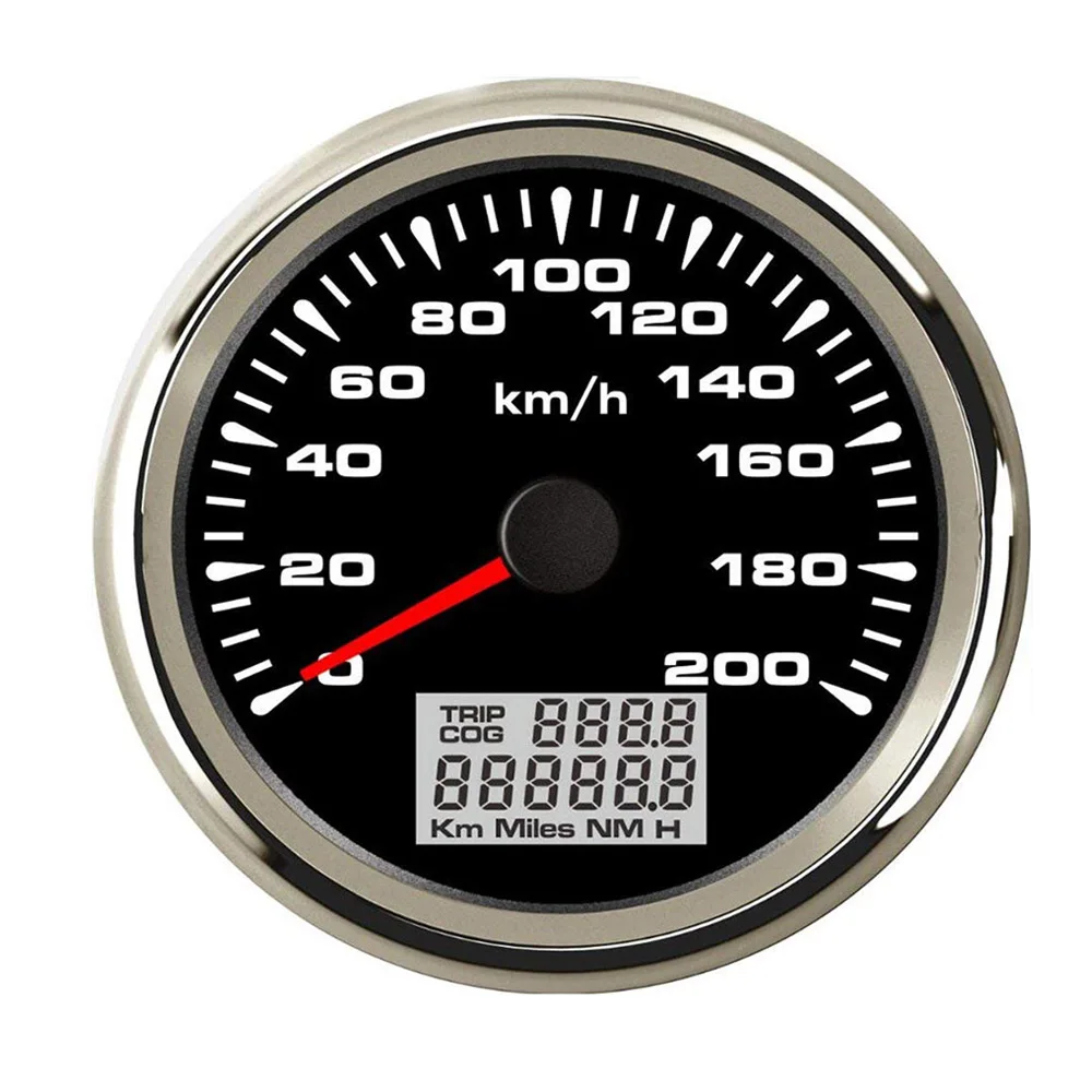 Compteur de vitesse GPS numérique, 85mm, 120 km/h, 200 km/h, avec rétro