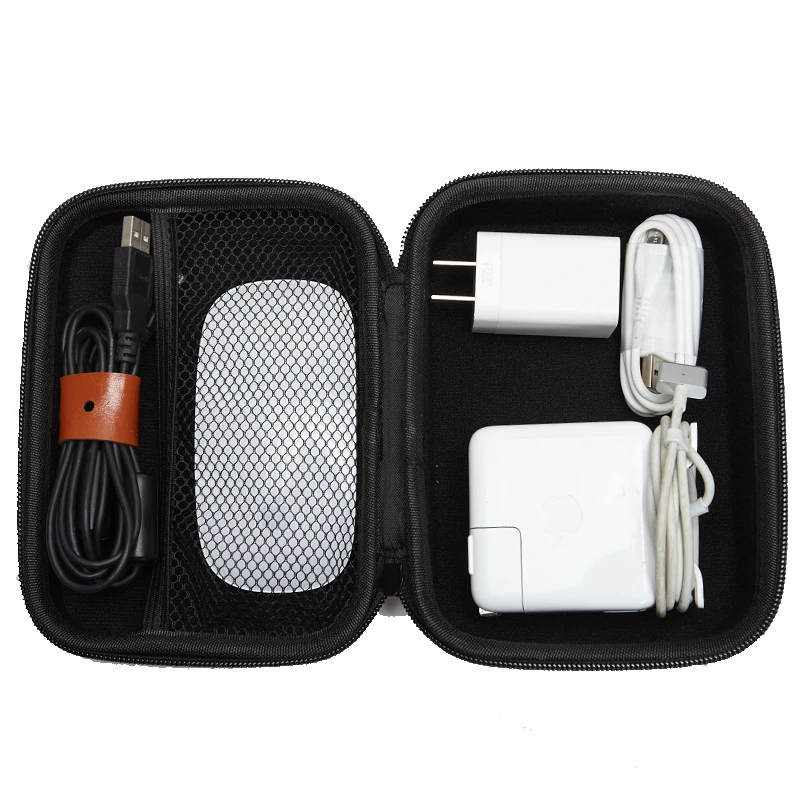 Disco Rígido Eva Viagem Transportando Bolsa de Armazenamento de Proteção para Apple Lápis Portátil Adaptador de Energia Acessórios do Mouse Case de - Imagem 3