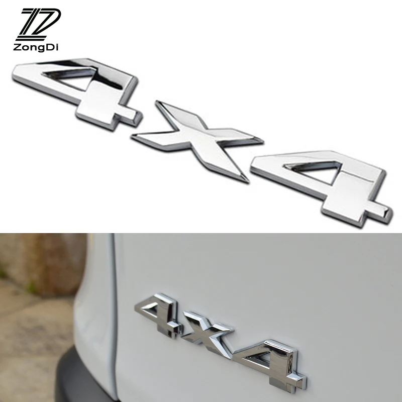 ZD 3D металлические автомобильные наклейки 4x4 4WD Переводные картинки тюнинг Cyter для