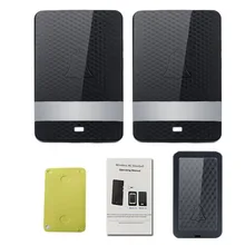 Новые Водонепроницаемый Беспроводной Dingdong дверной Звонок автономным питанием 28 мелодии большие расстояния не Батарея 1 передатчик+ 2 приемники