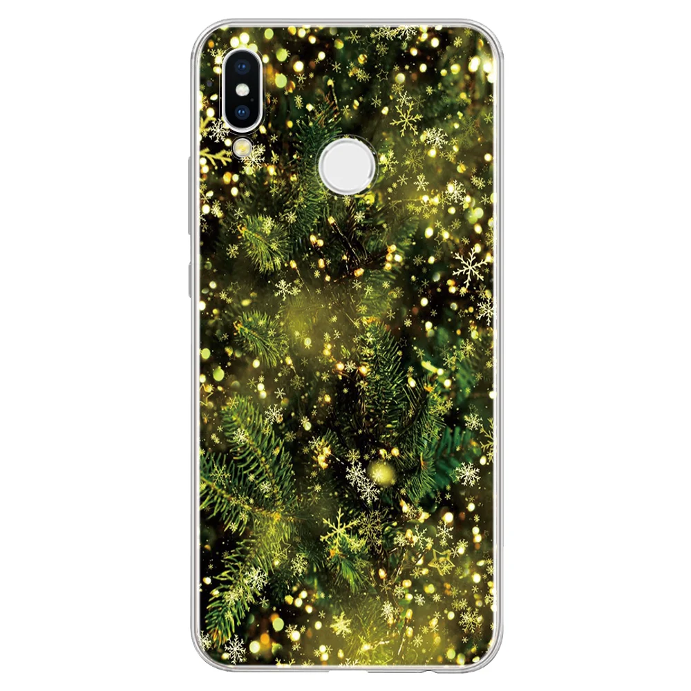 Рождественский чехол для Huawei P20 Pro P30 P8 P9 P10 Mate 10 20 30 Lite 2017 P Smart 2019 Honor 7A 8X 9 TPU